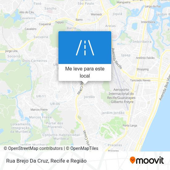 Rua Brejo Da Cruz mapa