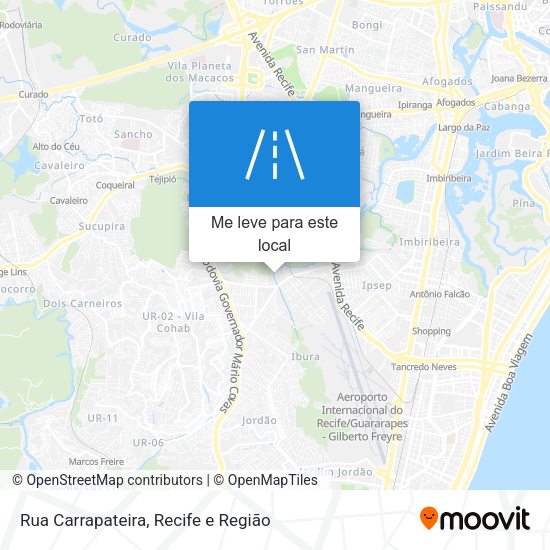 Rua Carrapateira mapa