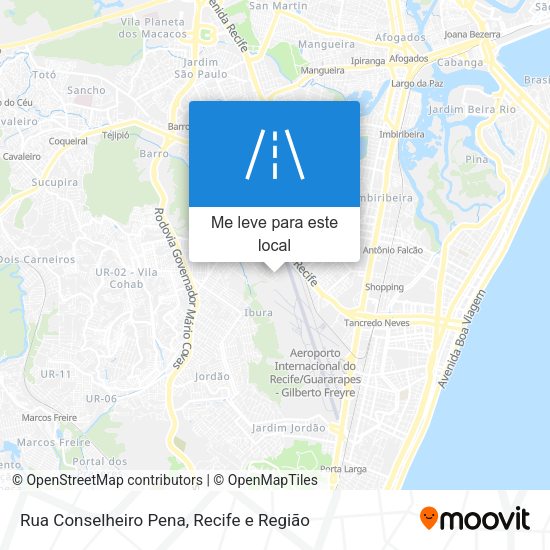 Rua Conselheiro Pena mapa