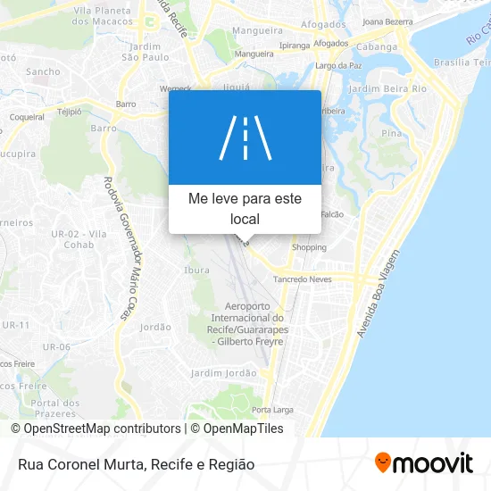 Rua Coronel Murta mapa