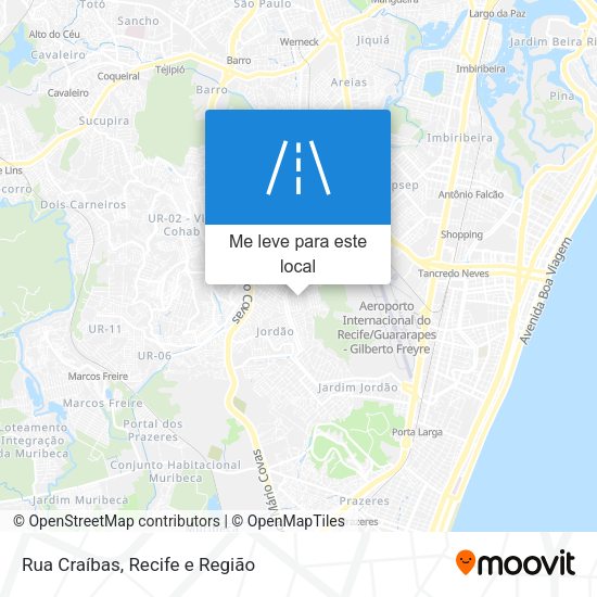 Rua Craíbas mapa