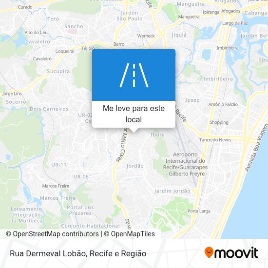 Rua Dermeval Lobão mapa