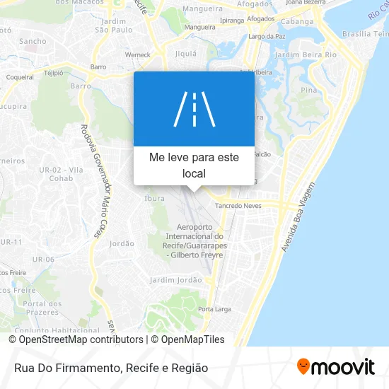 Rua Do Firmamento mapa