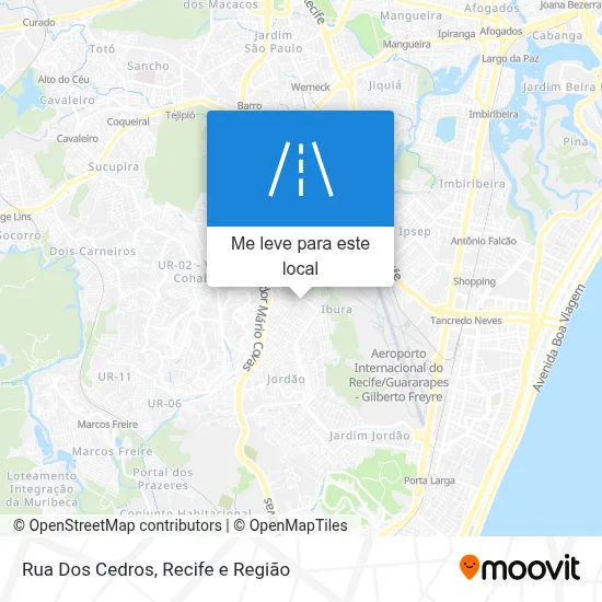 Rua Dos Cedros mapa