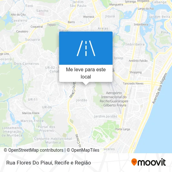 Rua Flores Do Piauí mapa