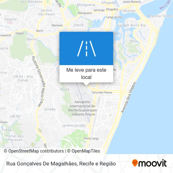 Rua Gonçalves De Magalhães mapa