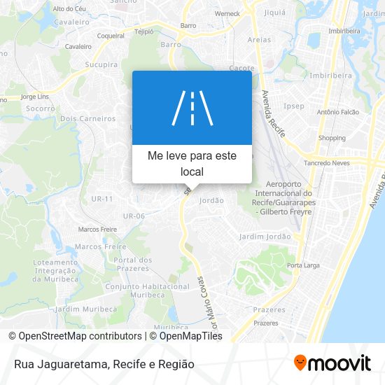 Rua Jaguaretama mapa