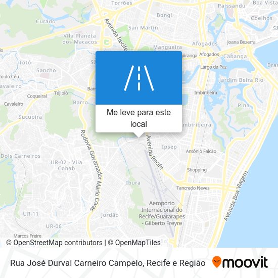 Rua José Durval Carneiro Campelo mapa