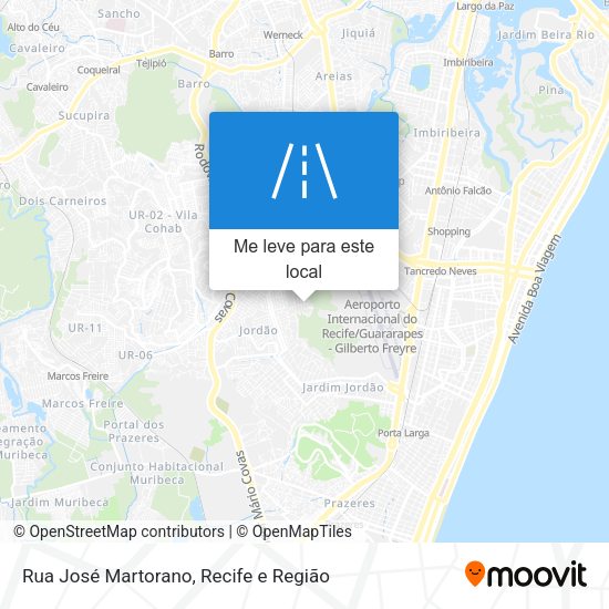 Rua José Martorano mapa