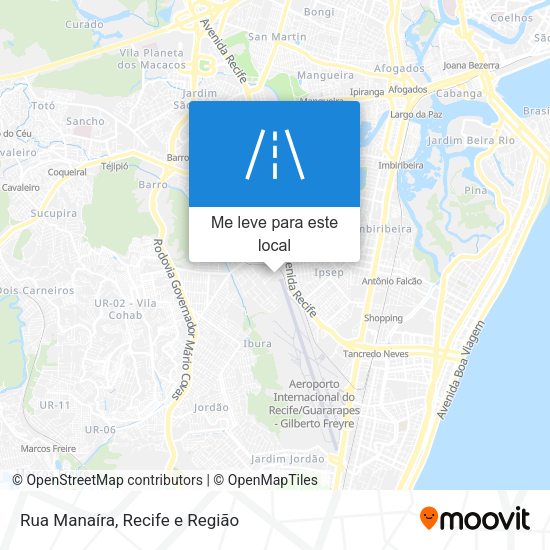 Rua Manaíra mapa