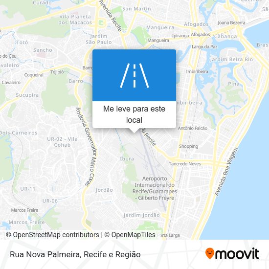 Rua Nova Palmeira mapa