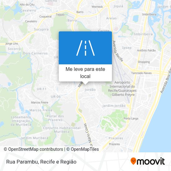 Rua Parambu mapa