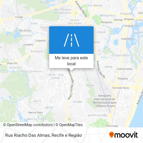 Rua Riacho Das Almas mapa