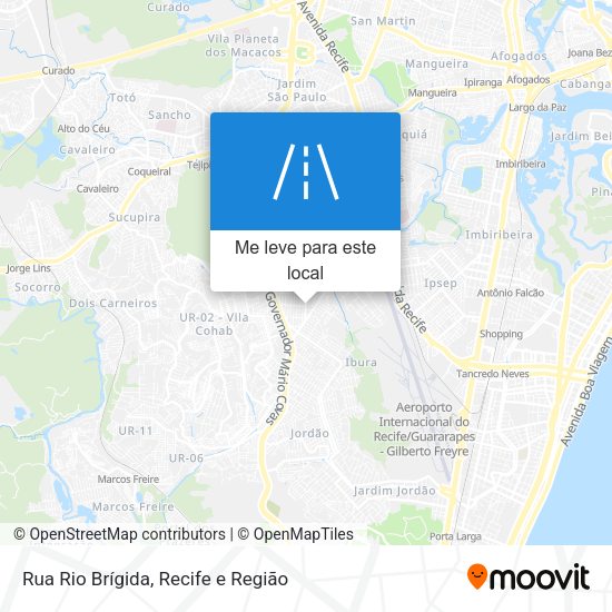Rua Rio Brígida mapa