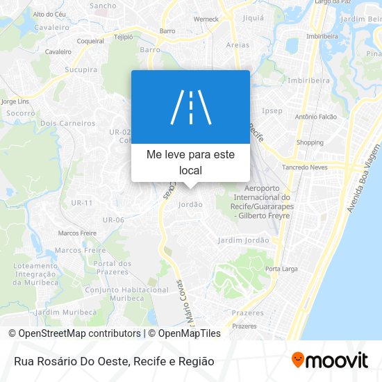 Rua Rosário Do Oeste mapa