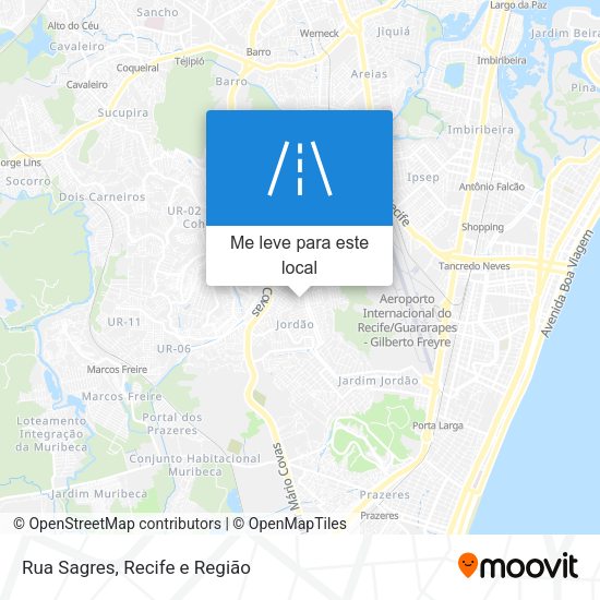 Rua Sagres mapa