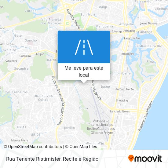 Rua Tenente Ristimister mapa