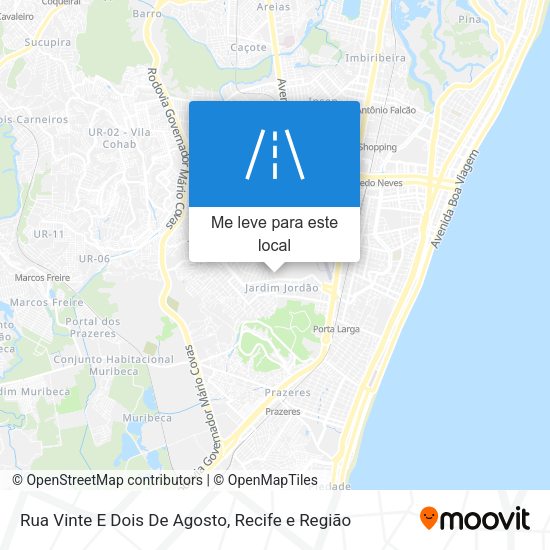 Rua Vinte E Dois De Agosto mapa