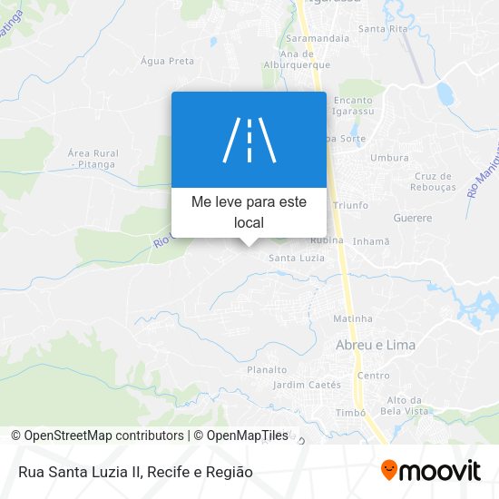 Rua Santa Luzia II mapa