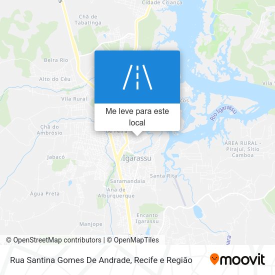 Rua Santina Gomes De Andrade mapa