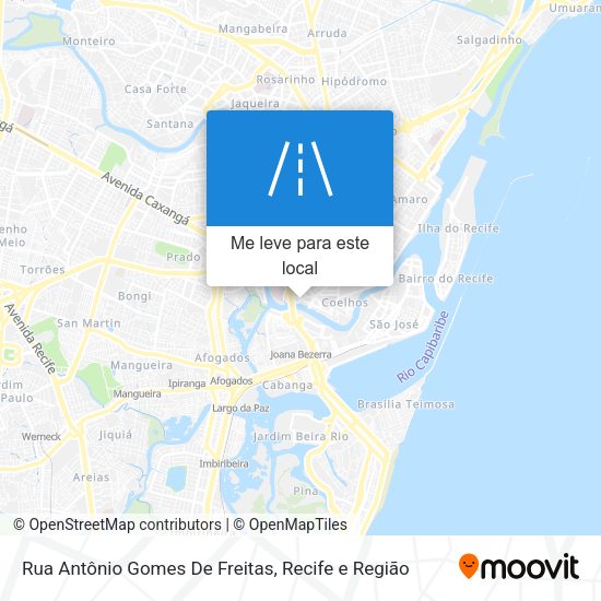 Rua Antônio Gomes De Freitas mapa