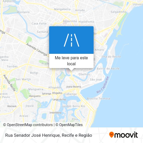 Rua Senador José Henrique mapa