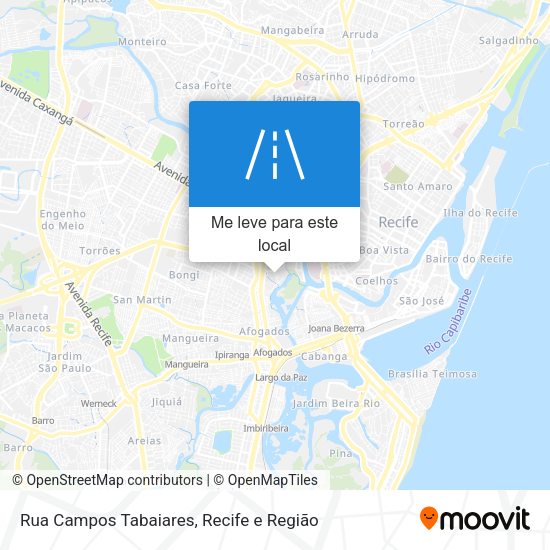 Rua Campos Tabaiares mapa