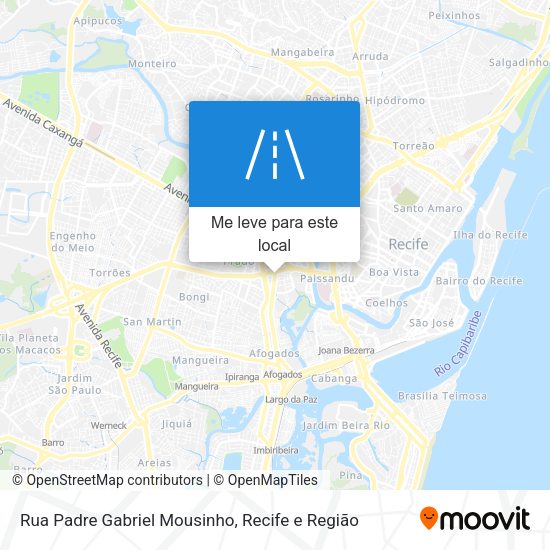 Rua Padre Gabriel Mousinho mapa