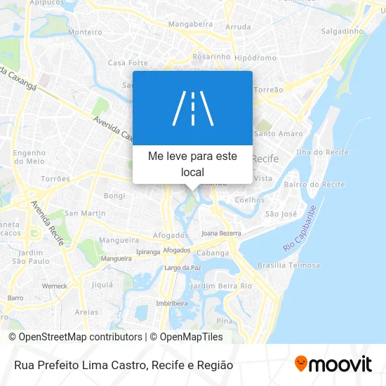 Rua Prefeito Lima Castro mapa