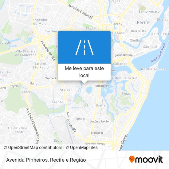Avenida Pinheiros mapa