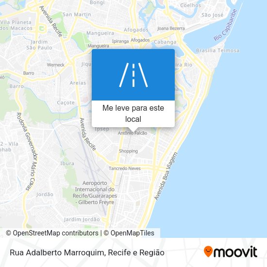 Rua Adalberto Marroquim mapa