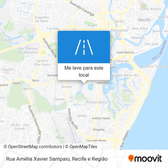 Rua Amélia Xavier Sampaio mapa