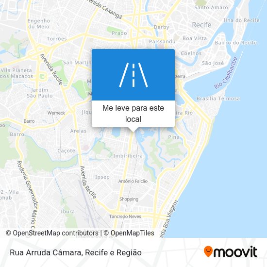 Rua Arruda Câmara mapa