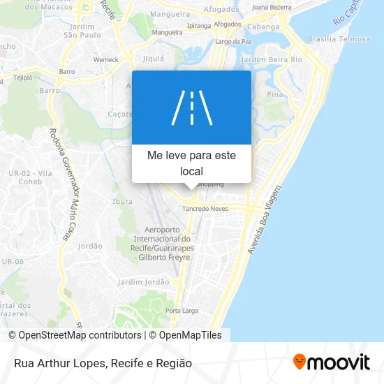 Rua Arthur Lopes mapa