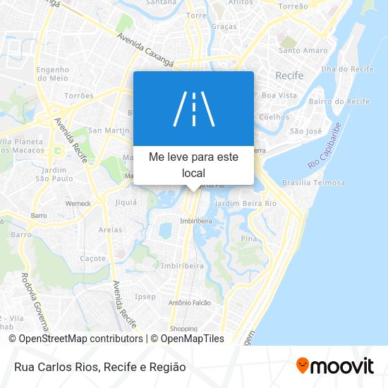 Rua Carlos Rios mapa
