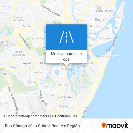 Rua Cônego Júlio Cabral mapa