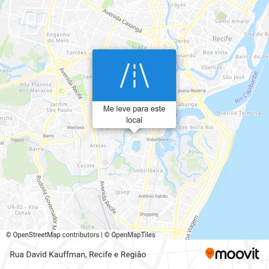 Rua David Kauffman mapa