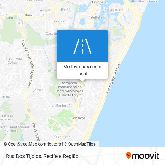 Rua Dos Tijolos mapa