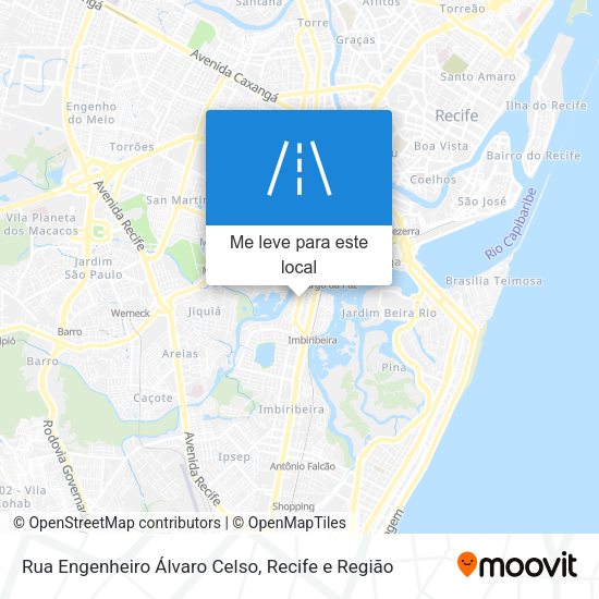 Rua Engenheiro Álvaro Celso mapa