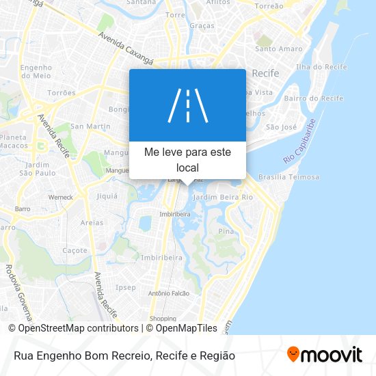 Rua Engenho Bom Recreio mapa