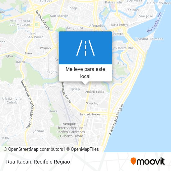 Rua Itacari mapa