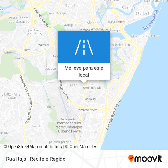 Rua Itajaí mapa