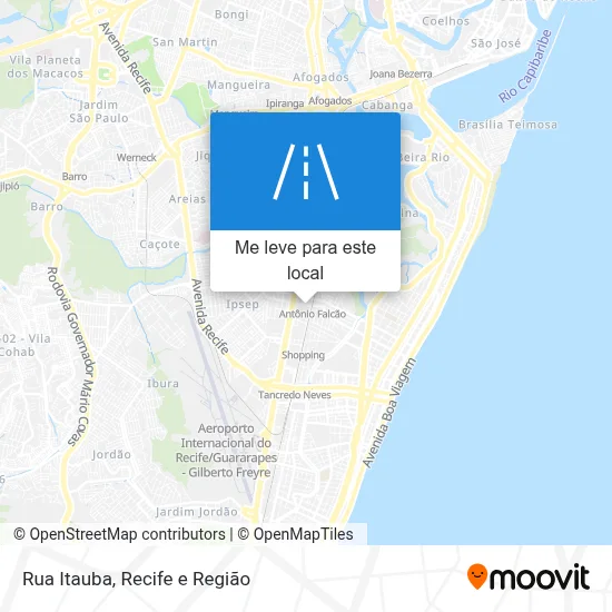 Rua Itauba mapa