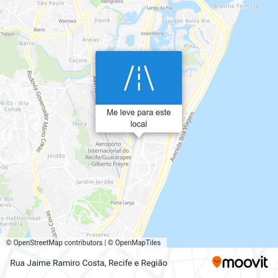 Rua Jaime Ramiro Costa mapa