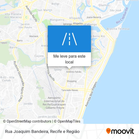 Rua Joaquim Bandeira mapa