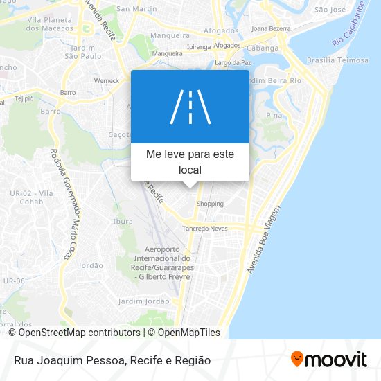 Rua Joaquim Pessoa mapa