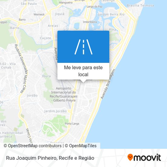 Rua Joaquim Pinheiro mapa
