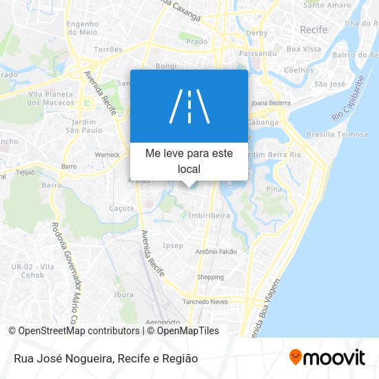 Rua José Nogueira mapa
