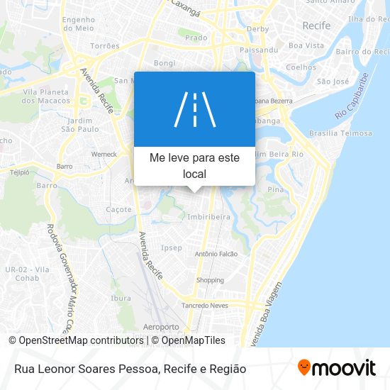 Rua Leonor Soares Pessoa mapa