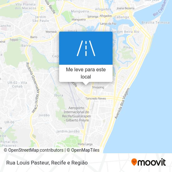 Rua Louis Pasteur mapa